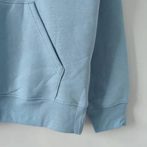 Best Quality Custom Design Light Blue 100% Cotton Winter Hoodies Men <b>Women</b> Wholesale Fleece <b>Thermal</b> Breathable Knitted Solid - Product Image 5