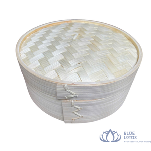 BEST-SELLER Ensemble de cuiseurs vapeur en bambou avec couvercle en acier inoxydable intégré au verre, écologique, pour la cuisson vapeur de Dim Sum, de raviolis et de plats vietnamiens - Product Image 1