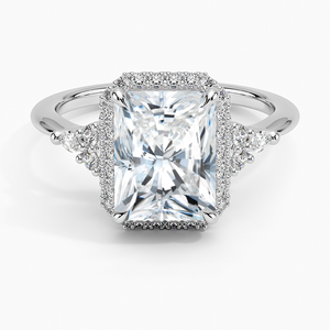 BOJ <b>Ring</b> 056 Radiant Cut <b>925</b> <b>Silver</b> Nadia Halo Diamond <b>Ring</b> 2ct D Color VVS1 Moissanite GRA Certified Low Price Wedding <b>Ring</b> - Product Image 1