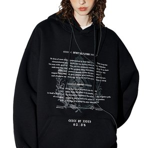 Hoodie unisexe d'hiver brodé, coupe ample et décontractée, en tissu éponge épais en coton brossé, faible MOQ, respectueux de l'environnement - Product Image 3