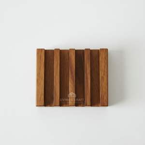 ที่วางแก้วไม้ทำมือระดับพรีเมียม |   ที่วางแก้วไม้เนื้อแข็งและที่จัดเก็บอุปกรณ์บนโต๊ะอาหารสำหรับบ้าน โรงแรม และร้านอาหาร - Product Image 4