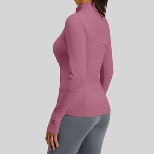 Casual Top Soft Fabric Custom Clothing Manufacturing Service Women's Premium Fashion Zip Up Shirt Full Sleeves Shirts - Product Image 3