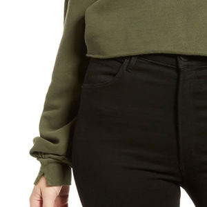 Sudadera con capucha extragrande y corta para mujer, con precio económico para compradores al por mayor, diseño de alta calidad con logotipo personalizado a precio económico. - Product Image 5