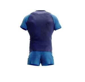 Maillot de rugby pour homme, manches courtes, col rond, imprimé par transfert thermique, évacuation de l'humidité, taille régulière et plus, 100 % polyester, adulte - Product Image 2