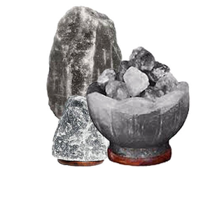 Lámpara de Sal del Himalaya Pulida Gris en Forma de Huevo de 2-4 kg, Iluminación Estética para Decoración de Dormitorios y Mejor Sueño, Proveedor Certificado ISO - Product Image 5