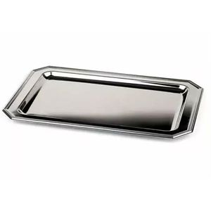 Bandeja de Servir Octogonal de Acero Inoxidable Premium, Platos Rectangulares de Metal Pulido Espejo para Decoración de Hoteles, Restaurantes y Bodas - Product Image 1