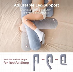 Oreiller de grossesse pour dormir sur le côté avec housse rafraîchissante, oreiller de soutien pour la maternité - Product Image 4