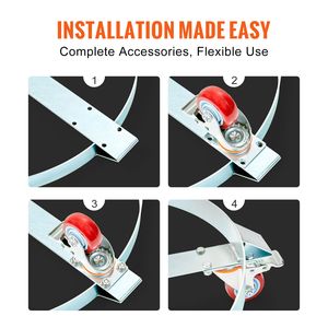 2 Carros para Bidones de 55 Galones, Resistentes, con Capacidad de Carga de 450 kg, Carro para Bidones Antivuelco, Carretilla Manual con Capacidad de 450 kg - Product Image 3