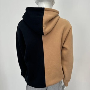 เสื้อฮู้ดบล็อกสีสำหรับผู้ชาย ทรงโอเวอร์ไซส์ สวมใส่สบาย มีกระเป๋า ผ้าฟลีซ แขนยาว เหมาะสำหรับฤดูใบไม้ร่วง พิมพ์ลายแบบ Heat-Transfer รุ่น 2027 - Product Image 5