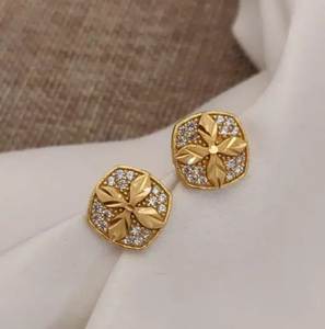 Pendientes de Plata 925 con Circonita, Bañados en Rodio, con Diseño de Flor y Hoja, para Mujer, Regalo para Bodas y Fiestas - Product Image 5