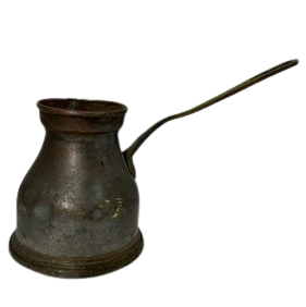 Cafetera Turca, Griega y Árabe de Cobre y Latón para Estufa, Cezve Ibrik Briki con Mango de Madera - Product Image 6