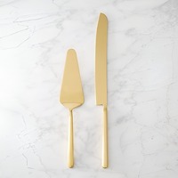 Ensemble de service élégant en métal pour gâteaux et fromages, idéal pour la présentation en cuisine moderne, les banquets et la décoration de table