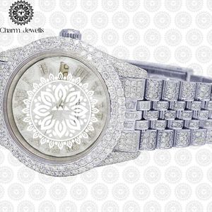Montre de luxe pour femme Charm_Jewells en acier inoxydable, cadran rond 30 mm, mouvement à quartz analogique, fermoir pliant, style tendance - Product Image 4