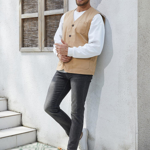 Outdoor Wear Men Canvas <b>Vest</b> High Performance Waistcoat Custom Logo Sleeveless Sporty Style Jacket <b>Vest</b> For Hiking And Trekking - Product Image 6