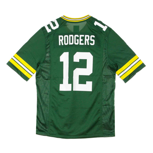 Maillot de football Green Bay Packers Aaron Rodgers 12, vêtements de sport pour fans, polyester respirant, maillot de match, OEM - Product Image 2