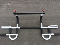 Barre de traction murale multi-prise en acier pour exercices à domicile