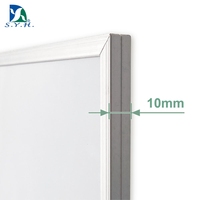 Pizarra Magnética Superfina y Resistente con Marco de Aluminio Mate, Tamaño Personalizable, Imán Fuerte, Calendario Mensual de Borrado en Seco