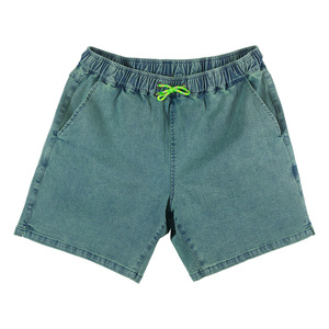 Pantalones Cortos de Hombre Estilo Urbano con Estampado Acid Wash, Ajuste Holgado, Algodón Premium, Cintura Elástica, Diseño Gráfico - Product Image 6