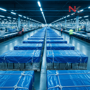 Lámina de Cubierta para Paquetes Industrial Resistente a la Nieve, Borde Reforzado, Lámina de Cubierta para Paquetes con Ojales de Aluminio para Uso en Condiciones Climáticas Extremas - Product Image 6