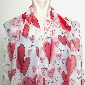Silk Scarf Elegant Border Print For Hair Tying Neck Wrapping And Fashion Clothing Silk Scarf - Product Image 4