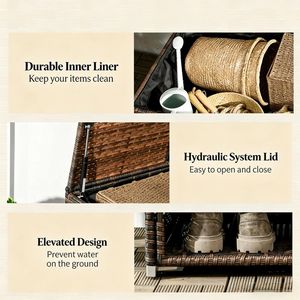 Mobiletto portaoggetti in rattan - Product Image 4