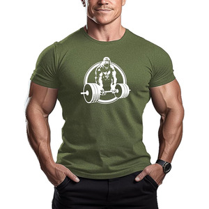 Camiseta Deportiva Ligera para Hombre, Tejido Elástico, Cómoda para Correr, Hacer Ejercicio, Ropa Deportiva Activa, Camiseta de Alto Rendimiento - Product Image 1