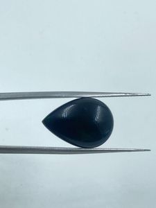 Opale noire fumée de qualité supérieure, opale naturelle de feu, taille poire, pierre brute 7,95 carats 14x19,70 MM pour la fabrication de bijoux - Product Image 3