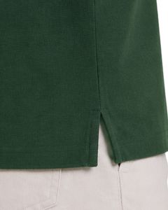 Polo de Hombre Verde Oscuro, Manga Corta, Tela Piqué de Algodón, Diseño Liso Informal, Cuello Camisero, Personalizable, para Golf, Verano - Product Image 6