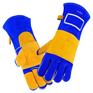 Guantes de Soldadura MIG con Refuerzos de Kevlar Resistentes al Calor y al Fuego, Guantes de Seguridad para Soldadores con Puño Largo y Absorción de Sudor - Product Image 1
