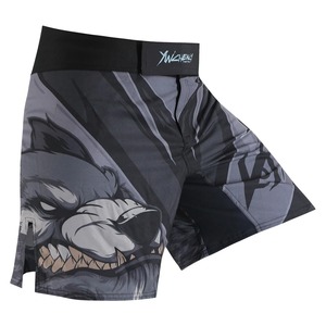 Pantalones Cortos de MMA para Hombre, Estampado Desteñido, Cintura Elástica, para Entrenamiento en Gimnasio, Kickboxing, Ligeros, de Secado Rápido, Coloridos - Product Image 2