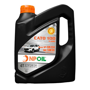 น้ำมันเครื่องรถยนต์ NPOIL CATO 100 TURBO 5W30 4 ลิตร 5 ลิตร 6 ลิตร น้ำมันพื้นฐานคุณภาพพรีเมียมและสารเติมแต่งสำหรับเครื่องยนต์เบนซินและดีเซล ระดับพรีเมียม - Product Image 1