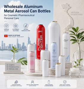 Wholesale Aluminum <b>Metal</b> Aerosol Can Bottles for Cosmetic Pharmaceutical Personal Care-Vietnam Manufacturer - Product Image 1
