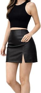 Minifalda de Cuero para Mujer, Fabricante Personalizado OEM ODM, Falda Corta de Cintura Alta, Marca Privada, Venta al Por Mayor, Ropa de Moda - Product Image 6