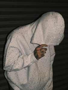 Sweat à capuche personnalisé en polaire avec strass, vêtements pour hommes sur mesure pour les acheteurs de notre boutique, sweat à capuche personnalisé, logo personnalisé - Product Image 4