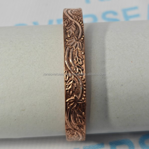 Brazalete Artesanal de Cobre con Bioimanes, Accesorio de Bienestar Sostenible para Amantes del Yoga y Entusiastas de la Salud Natural - Product Image 2