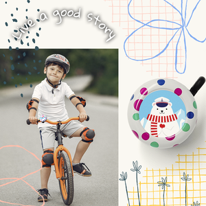 Timbre de Bicicleta Personalizable ONIPAX con Diseño de Lunares, 200g, Fabricación Manual - Product Image 5