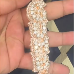 Pendentif Personnalisé en Argent 925 avec Design 3D, Breloque Fine, Bijou de Rappeur, Diamant Moissanite, Lettre Nom Personnalisée – Grande Vente - Product Image 1