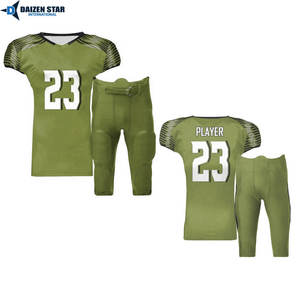 Tenue de football américain unisexe pour adultes avec noms et numéros d'équipe personnalisés - Respirante, anti-humidité, protection UV UPF 50 - Product Image 6