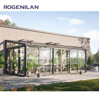 ROGENILAN Serre de jardin en aluminium au dernier design Serre de jardin en aluminium Serre isolée préfabriquée