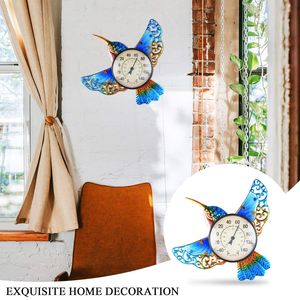 Termometro Igrometro per Interni ed Esterni, Decorazione da Parete per Patio, Design Colibrì, Termometro Domestico Senza Batteria - Product Image 4
