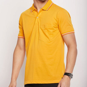 Nouvelle conception avec poche, chemise décontractée pour homme en tricot respirant de haute qualité, couleur unie, 100% coton, manches courtes - Product Image 5