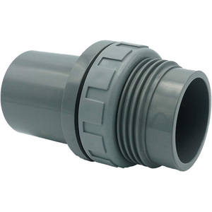Kansaikako Conector de PVC de pared recto con rosca, tipo paso a través, 40A, con inclinación 1/10, KJ-021-540 - Product Image 1