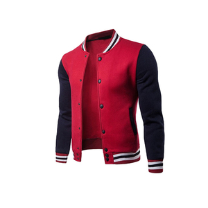 Chaqueta Varsity Unisex de Calidad Duradera con Cuello Alto, Diseño Geométrico y de Parches, Logotipo Frontal, Invierno, Sin Olor, Ecológica - Product Image 5
