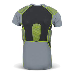 High Quality Compression Breathable Short Sleeve <b>Padded</b> Base Layer Athletic Training Goalkeeper <b>Padded</b> Jersey - Product Image 2