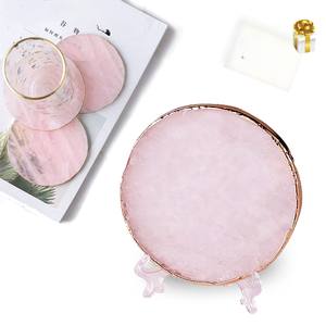 Hand Finished <b>Marble</b> <b>Coasters</b> Luxury Natural Stone Drink <b>Coaster</b> Set With Refined Polished Surface Durable Heat Resistant Design - Product Image 6