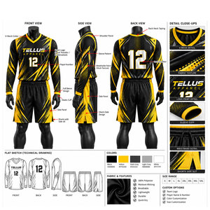 Uniforme de Baloncesto de Primera Calidad, Nuevo Estilo, Uniforme de Baloncesto Personalizado para Hombre, Ropa Deportiva, Uniforme Personalizado para Equipo - Product Image 6