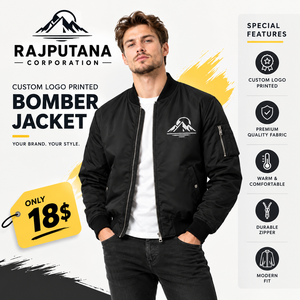 OEM Kundenspezifischer Logodruck Herren Bomberjacken Reißverschluss Stehkragen Nylon Polyester Jacken Leichte MA1 Fliegerjacke für Männer - Product Image 1