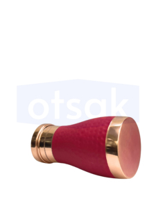 OTSAK พรีเมี่ยม กระติกน้ำทองแดงสีแดงแบบมีฝาปิด ขวดน้ำพกพา สำหรับสำนักงาน กลางแจ้ง บ้าน แคมป์ปิ้ง ท่องเที่ยว 34 ออนซ์ 1000 มล. - Product Image 3