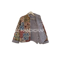 Patchwork matelassé vestes coton Floral Style bohème automne hiver veste manteau Streetwear Boho matelassé réversible veste