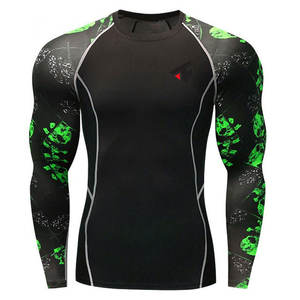 Nuevo diseño de Rash Guards de fitness de secado rápido, mangas largas, ajustados, en venta. - Product Image 1